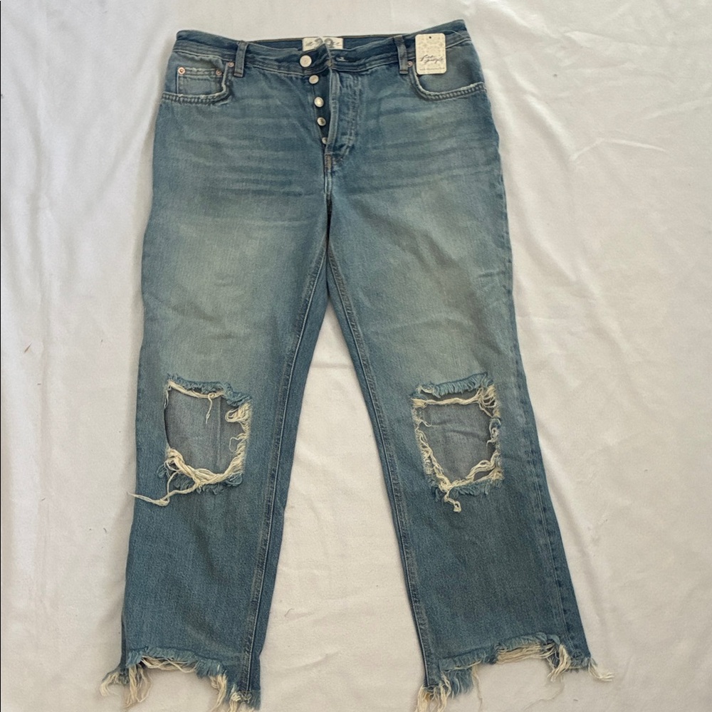Free People NWT Maggie Mid Rise - Picture 2 of 6